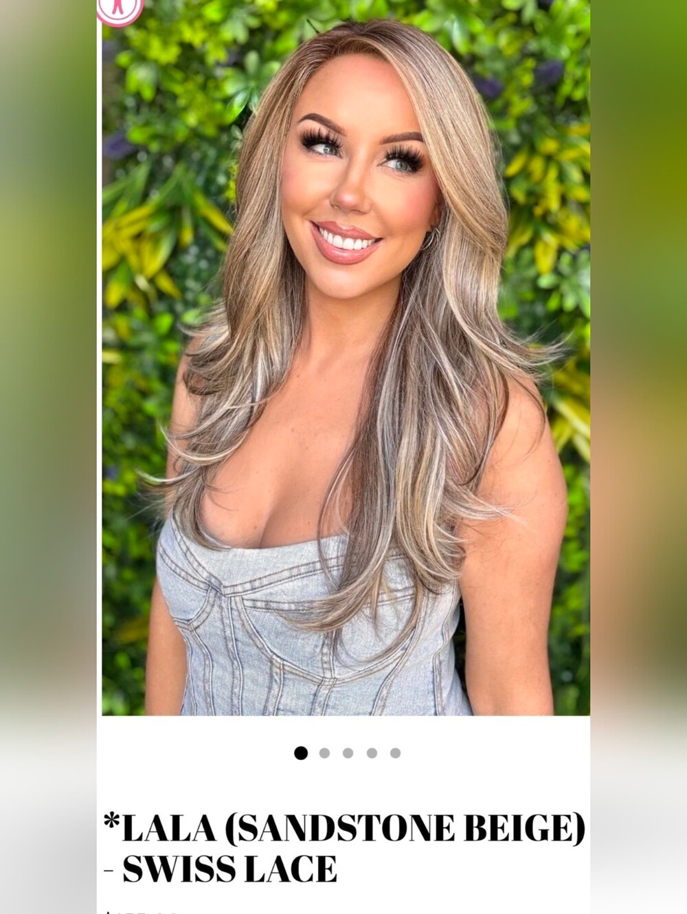 Chelsey Smith Lala Swiss Lace Wig in Sandstone Beige LARGE SOLD OUT